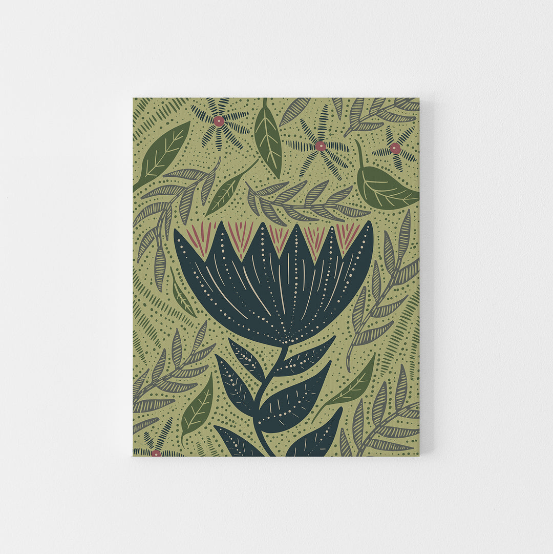 Whimsical Wildflower Floral Scandinavian Inspired Wall Art Print or Canvas - Jetty Home