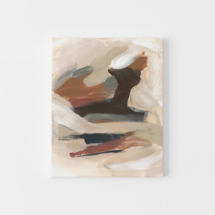 Earth Tones Autumn Abstract Neutral Warm Painting Wall Art Print or Canvas - Jetty Home