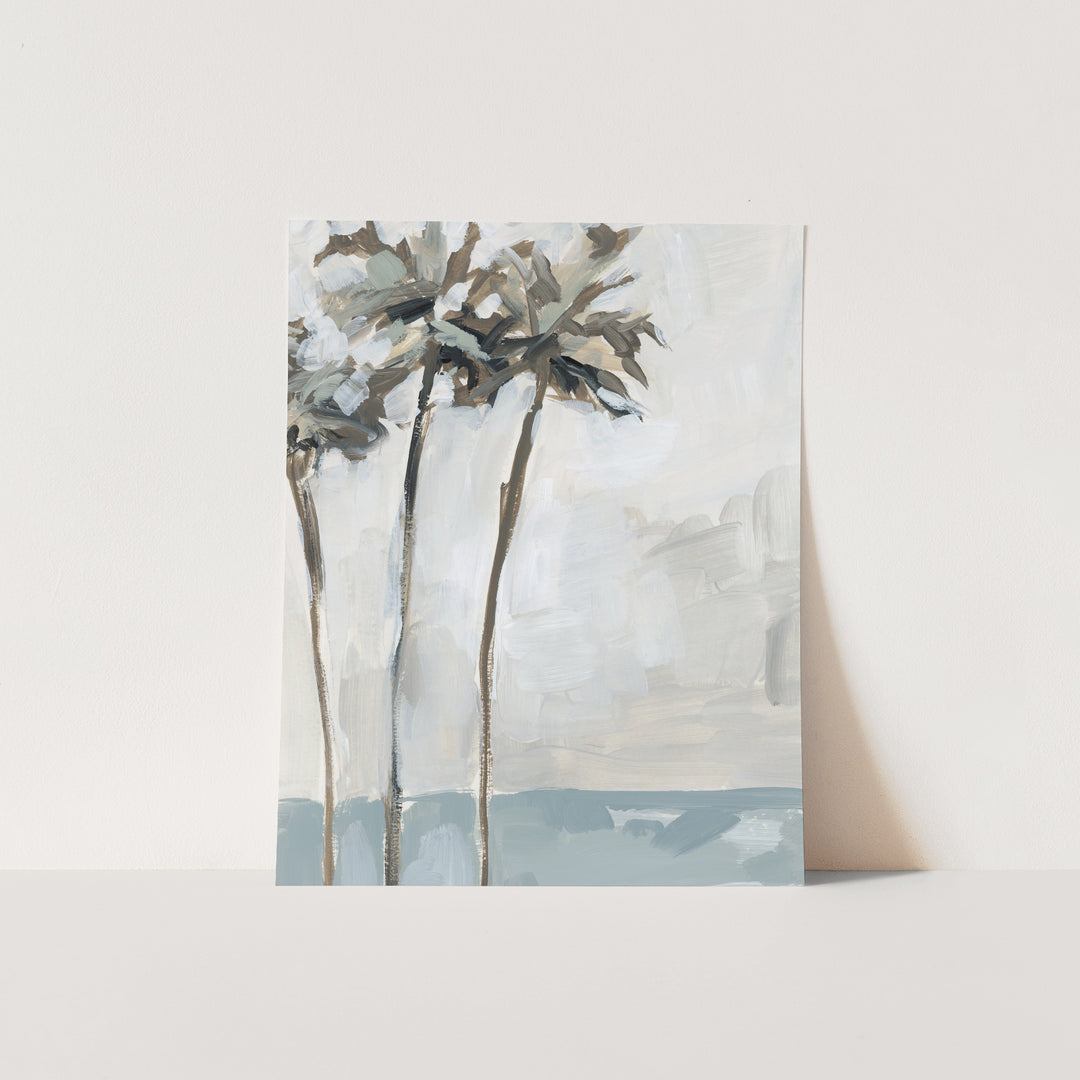 "Coastal Palms" Beach Painting - Art Print or Canvas - Jetty Home