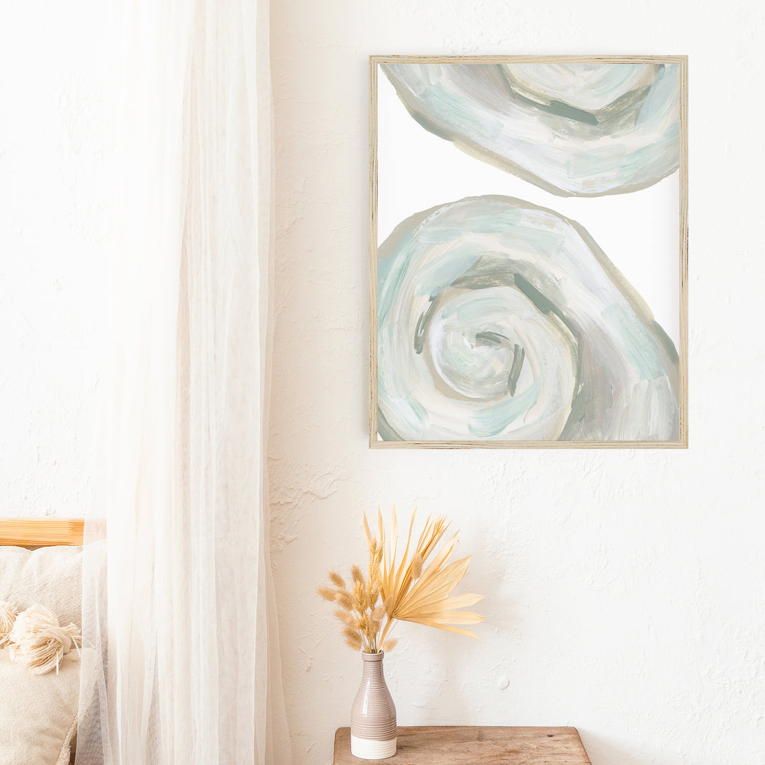"Neutral Seashell Duo" Coastal Decor - Art Print or Canvas - Jetty Home