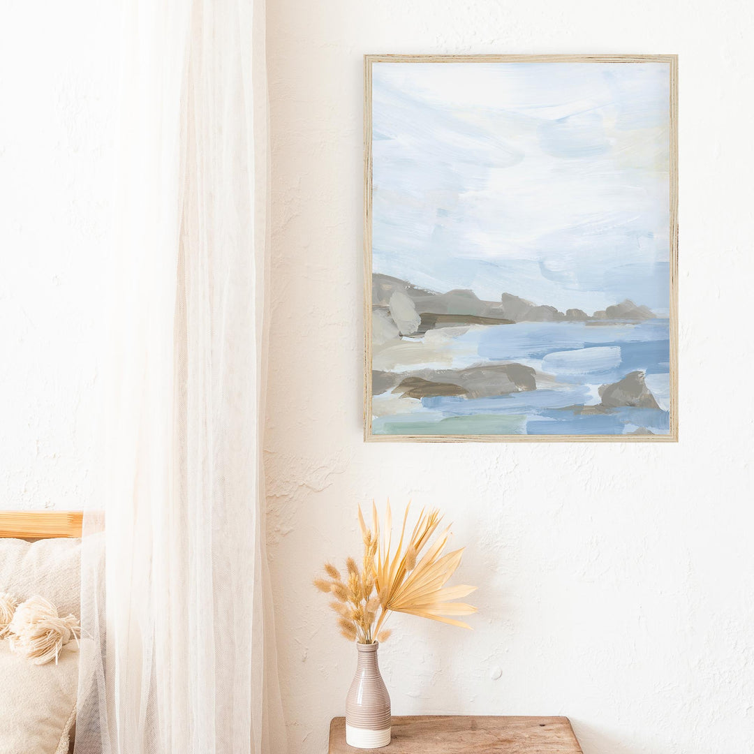 "The Perfect Summer" Oceanscape Coastal Painting - Art Print or Canvas - Jetty Home