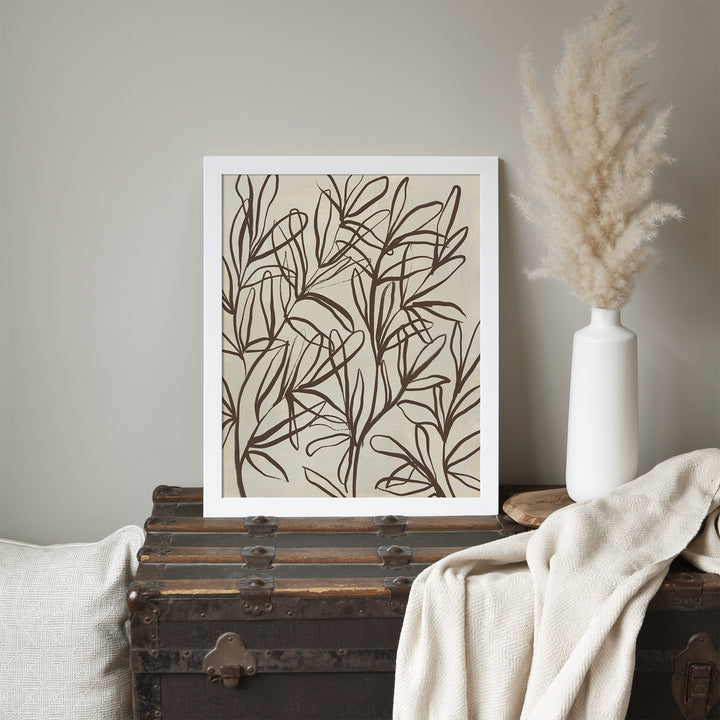 Florals on Beige, No. 1 - Art Print or Canvas - Jetty Home