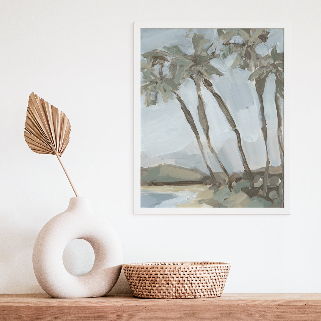 "Lazy Palm" Beach Painting - Art Print or Canvas - Jetty Home