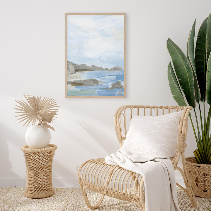 "The Perfect Summer" Oceanscape Coastal Painting - Art Print or Canvas - Jetty Home