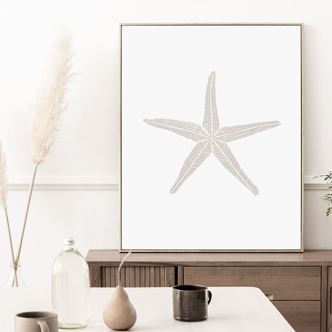 Woven Starfish Illustration - Art Print or Canvas - Jetty Home