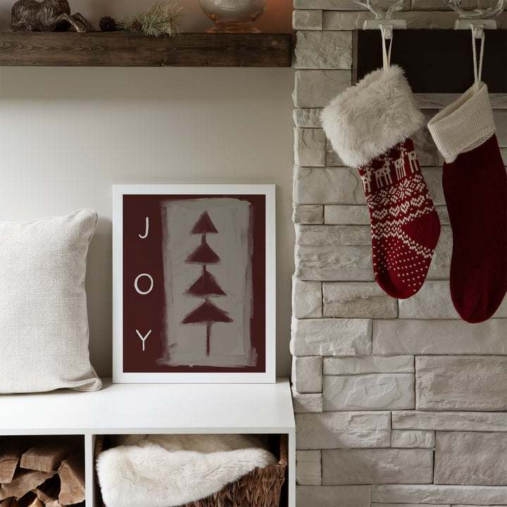 Minimalist Christmas Joy - Art Print or Canvas - Jetty Home