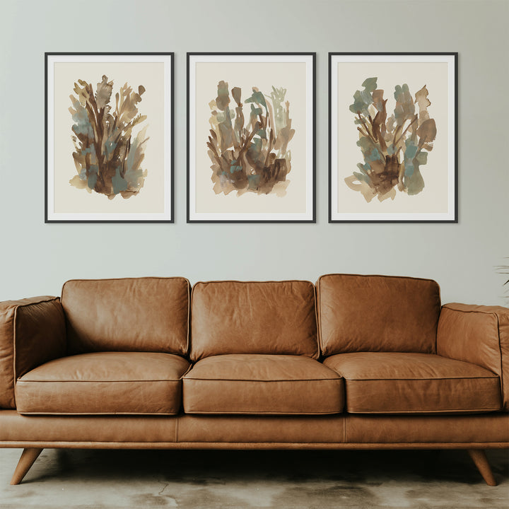 Fall Botanical Study, No. 2 - Set of 3  - Art Prints or Canvases - Jetty Home