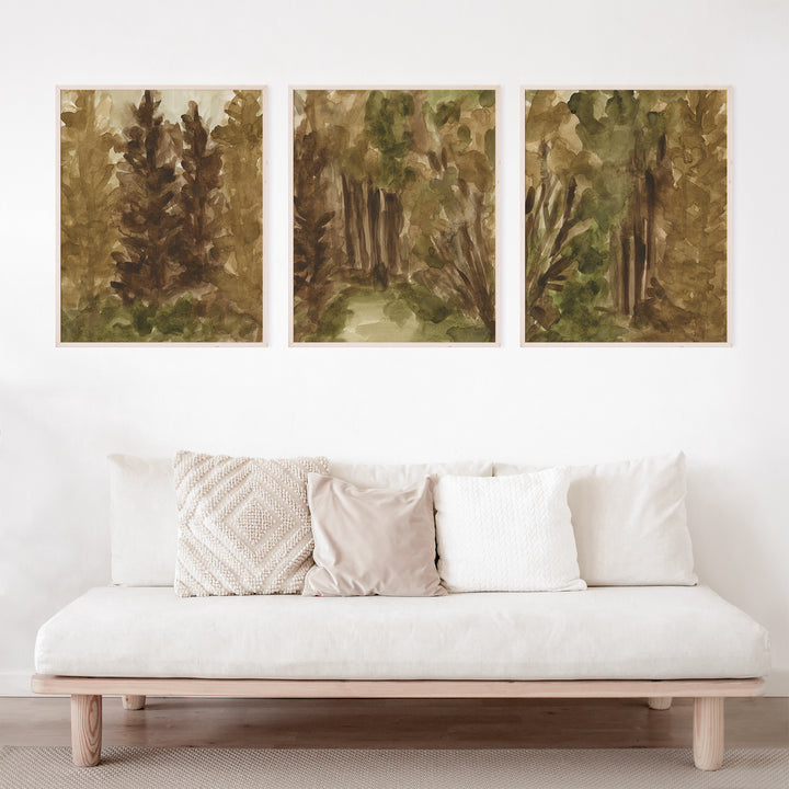 Rusted Hollows - Set of 3  - Art Prints or Canvases - Jetty Home