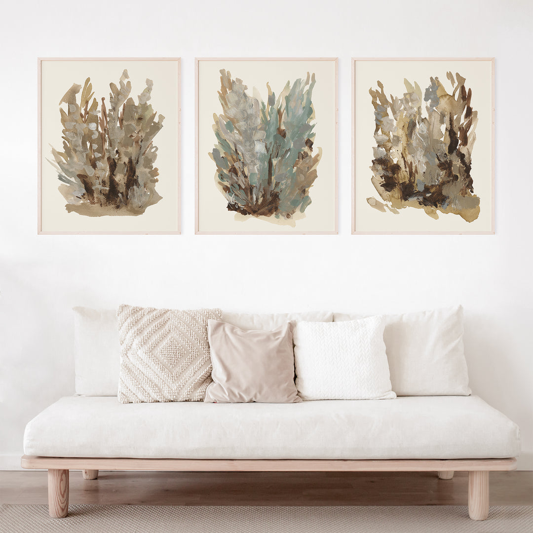 Fall Botanical Study, No. 1 - Set of 3  - Art Prints or Canvases - Jetty Home