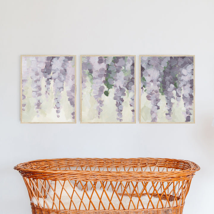 Wisteria Glow - Flower Painting Modern French Country by Jetty Home - View in Nursery