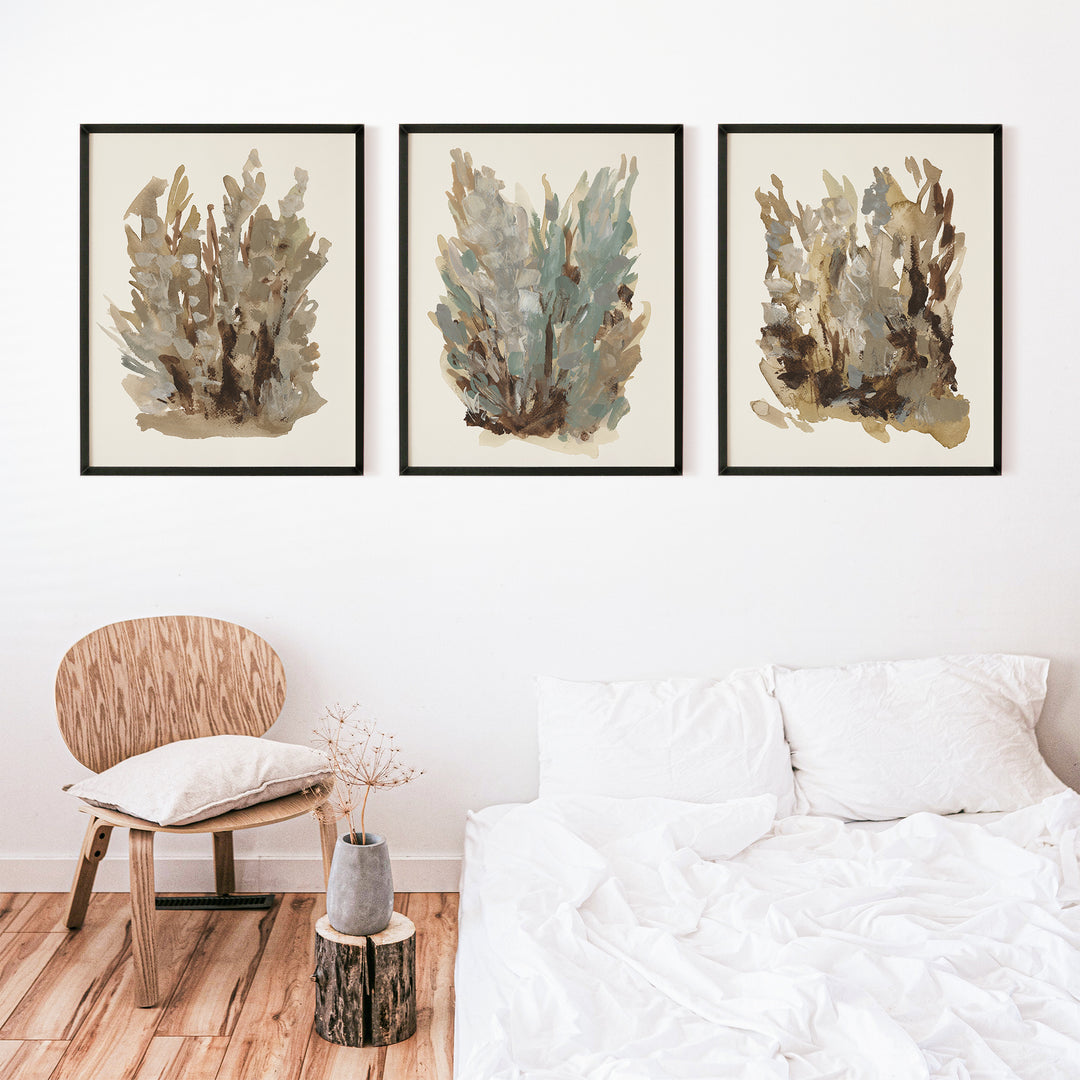 Fall Botanical Study, No. 1 - Set of 3  - Art Prints or Canvases - Jetty Home