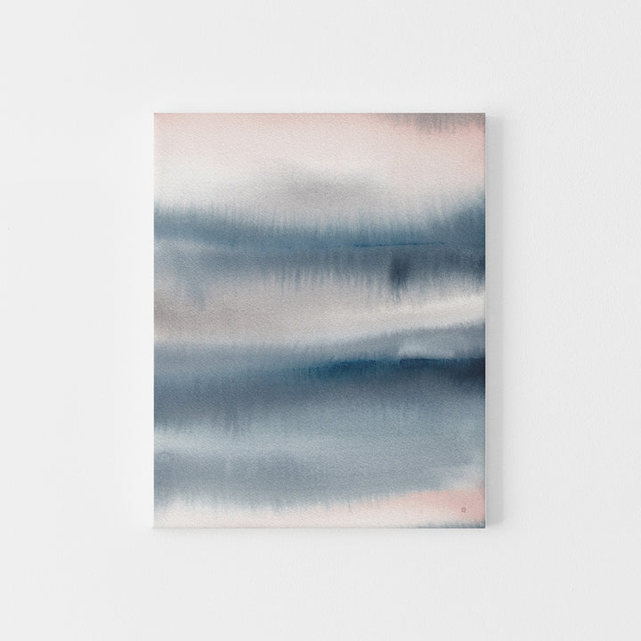 Ethereal Abstract Watercolor Painting Modern Coastal Wall Art Print or Canvas - Jetty Home
