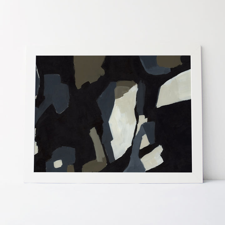 Breakaway 1 Dark Painting Abstract Wall Art Print or Canvas - Jetty Home