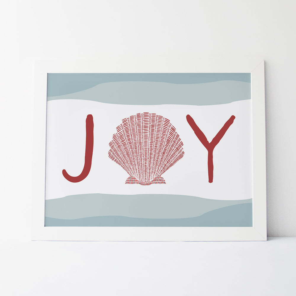 Coastal Christmas Joy - Art Print or Canvas - Jetty Home