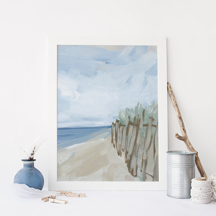 "Ocean Trail" Coastal Beach Painting - Art Print or Canvas - Jetty Home