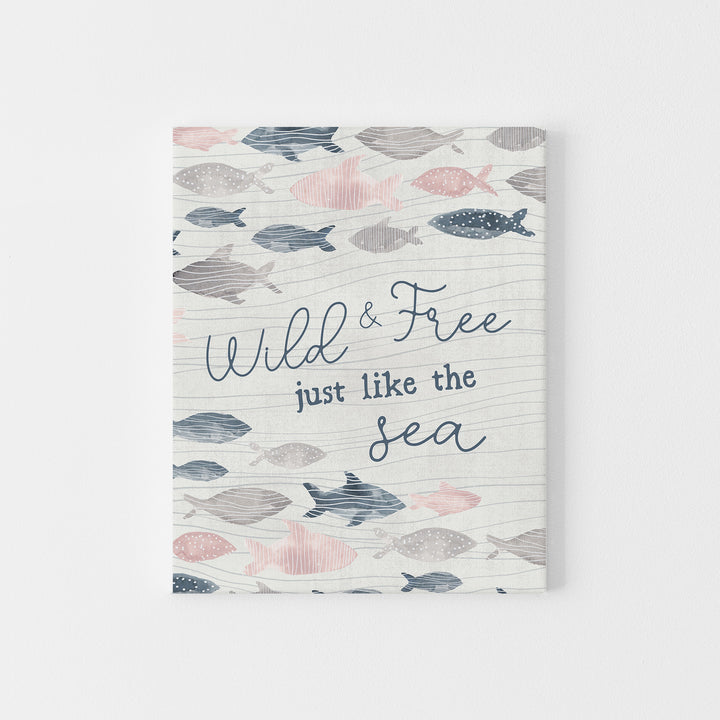 Wild and Free Just Like the Sea Wall Art Print or Canvas - Jetty Home