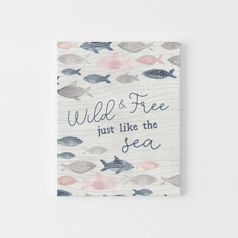 Wild and Free Just Like the Sea Wall Art Print or Canvas - Jetty Home
