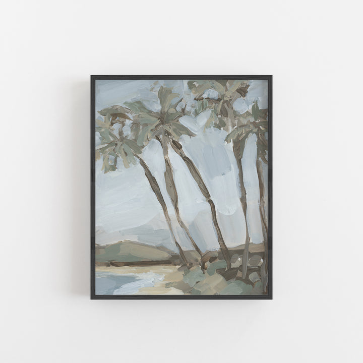 "Lazy Palm" Beach Painting - Art Print or Canvas - Jetty Home
