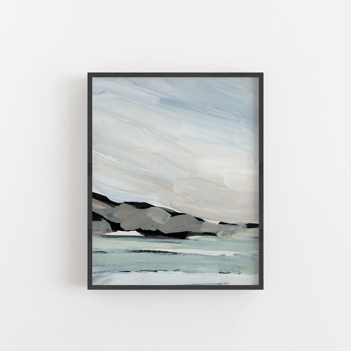 "Meeting the Ocean" Beach Painting - Art Print or Canvas - Jetty Home