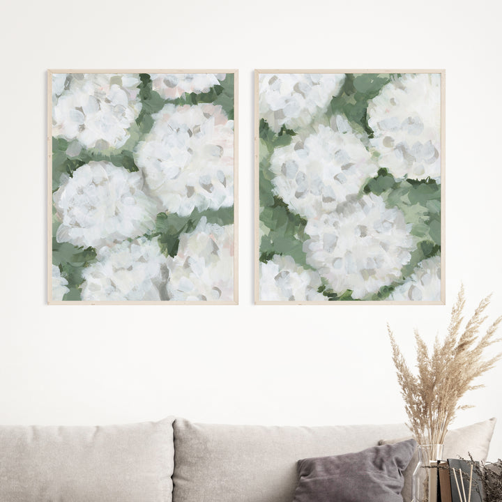 August Hydrangeas - Set of 2  - Art Prints or Canvases - Jetty Home