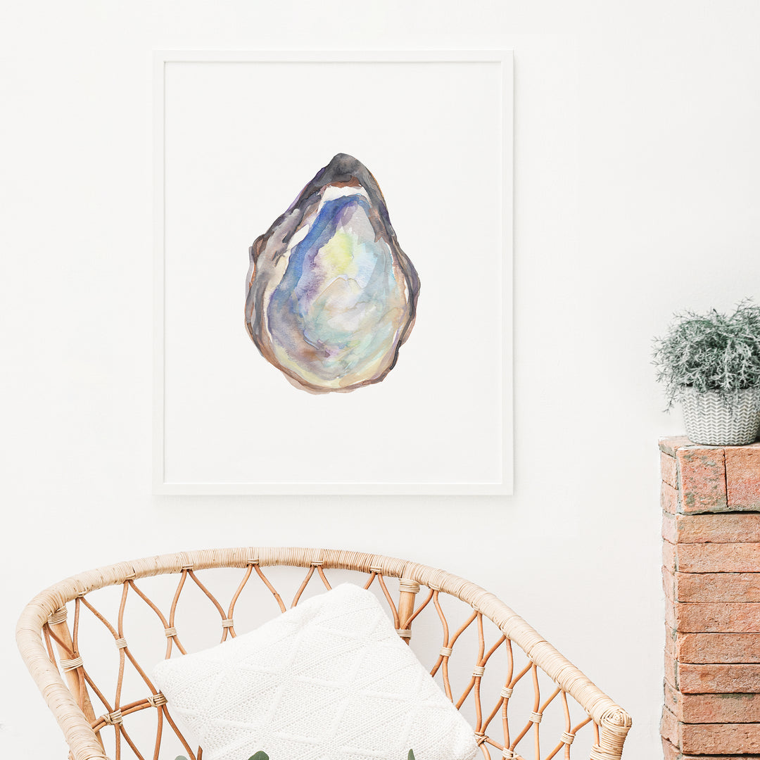 Watercolor Oyster No. 3  - Art Print or Canvas - Jetty Home