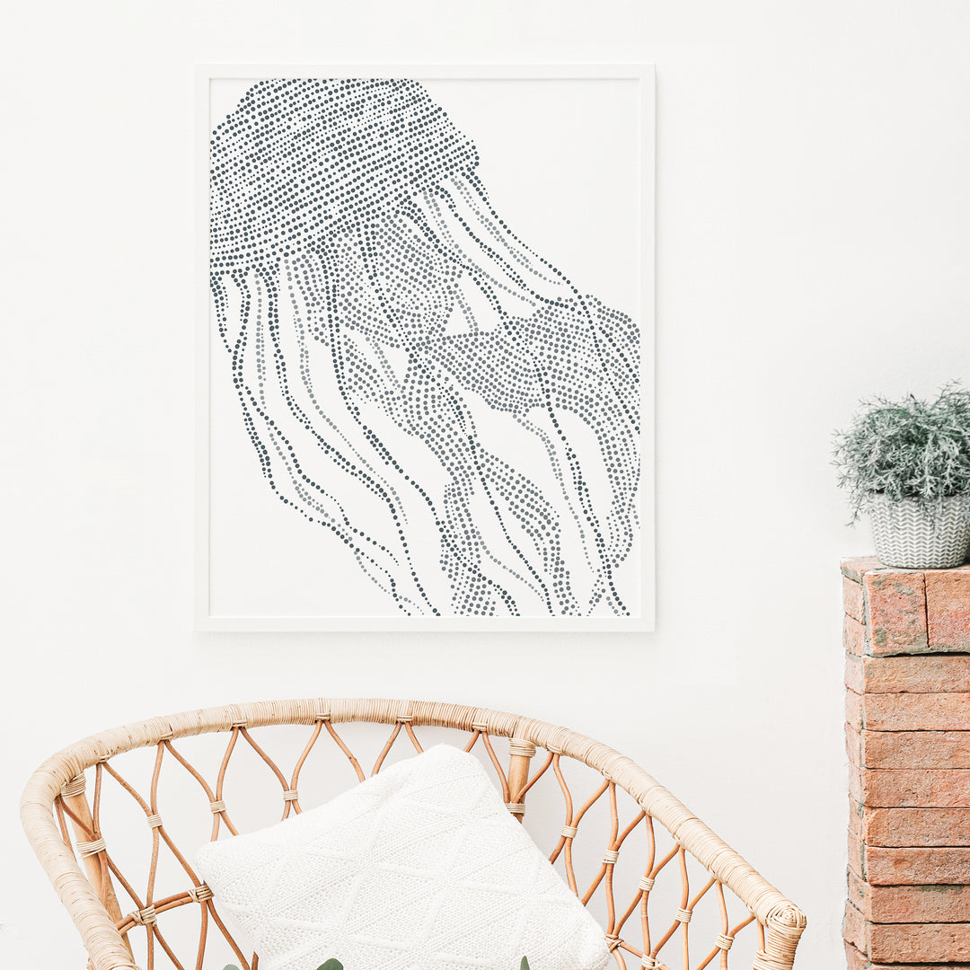 Modern Jellyfish, No. 2  - Art Print or Canvas - Jetty Home