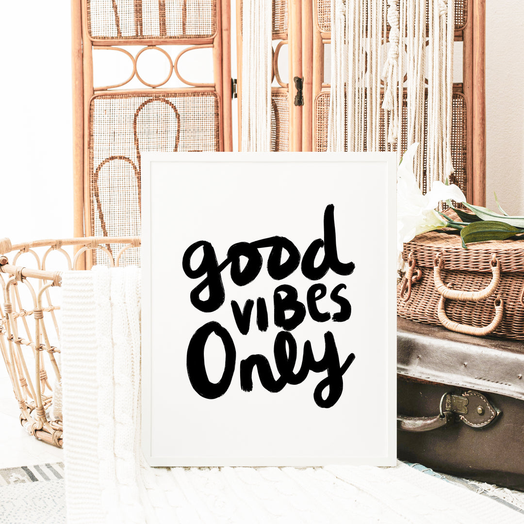 Good Vibes Only  - Art Print or Canvas - Jetty Home