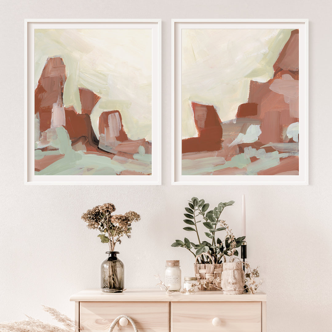 Sedona Cliffs - Set of 2  - Art Prints or Canvases - Jetty Home
