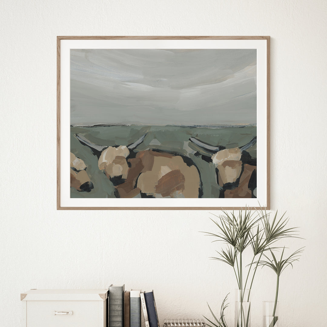 Highland Cows, No. 2  - Art Print or Canvas - Jetty Home