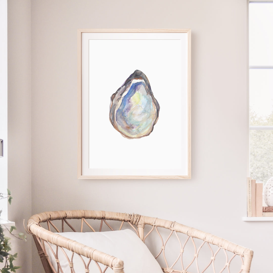 Watercolor Oyster No. 3  - Art Print or Canvas - Jetty Home