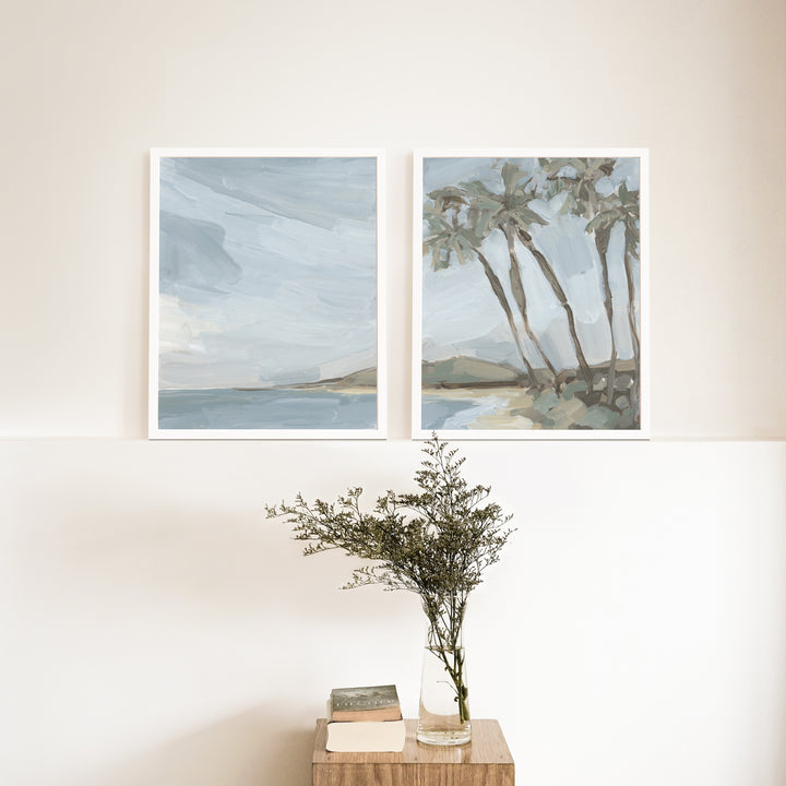Summer Palm Tree Daze - Set of 2  - Art Prints or Canvases - Jetty Home