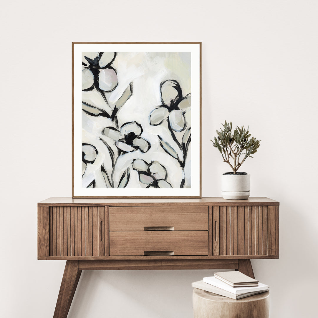 Neutral Daisy Study  - Art Print or Canvas - Jetty Home