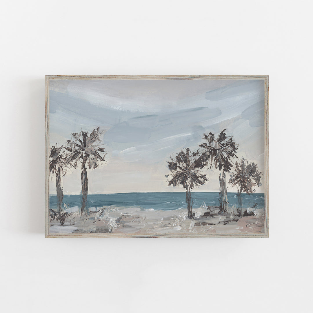 The Seaside Palms - Art Print or Canvas - Jetty Home