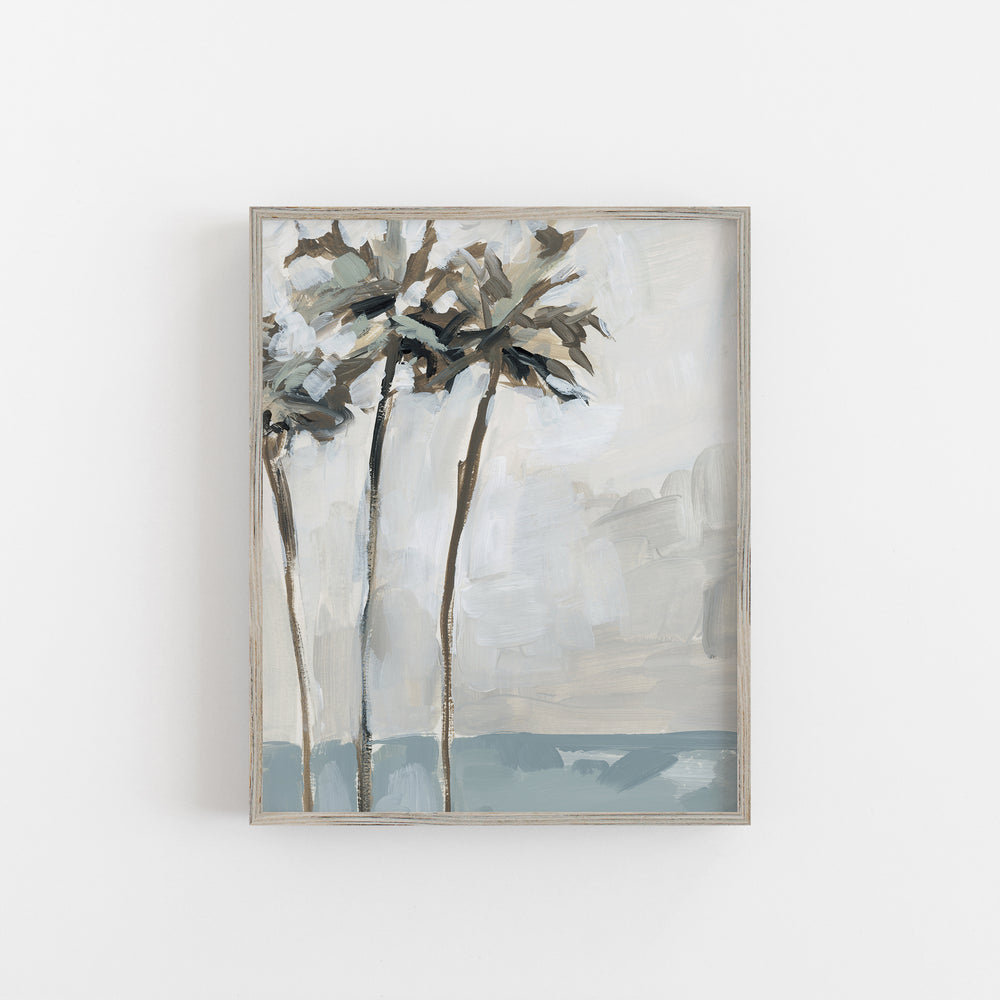 "Coastal Palms" Beach Painting - Art Print or Canvas - Jetty Home