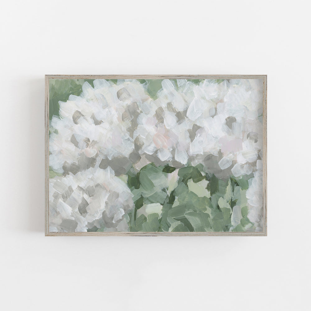 Hydrangea Summer - Farmhouse Artwork Floral Painting from Jetty Home