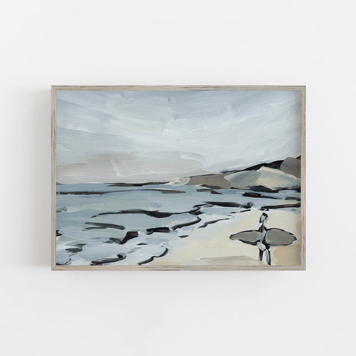 "Surf's Up" Coastal Ocean Painting - Art Print or Canvas - Jetty Home