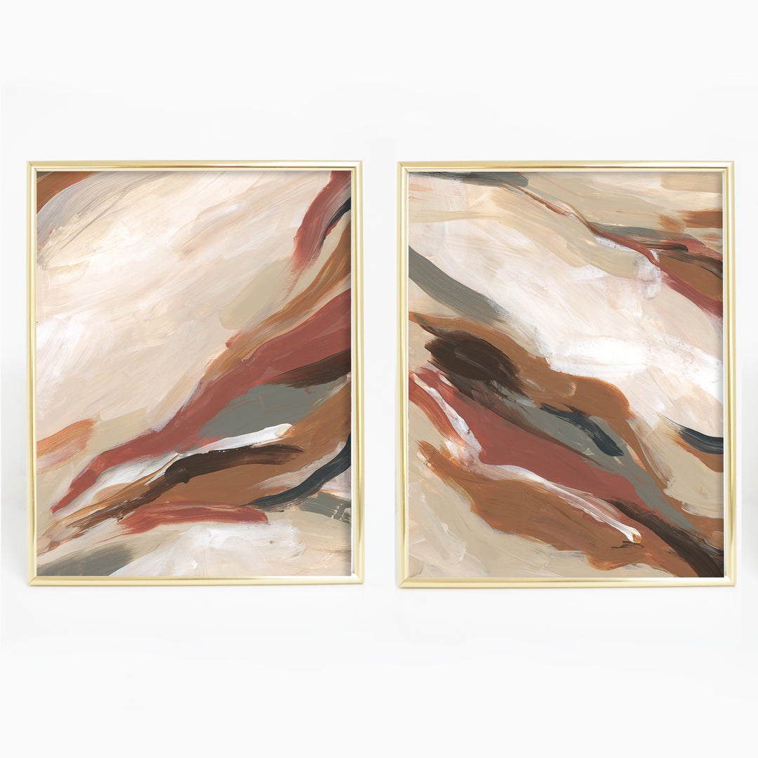Neutral Wall Art Beige Abstract Minimalist Painting Earth Colors