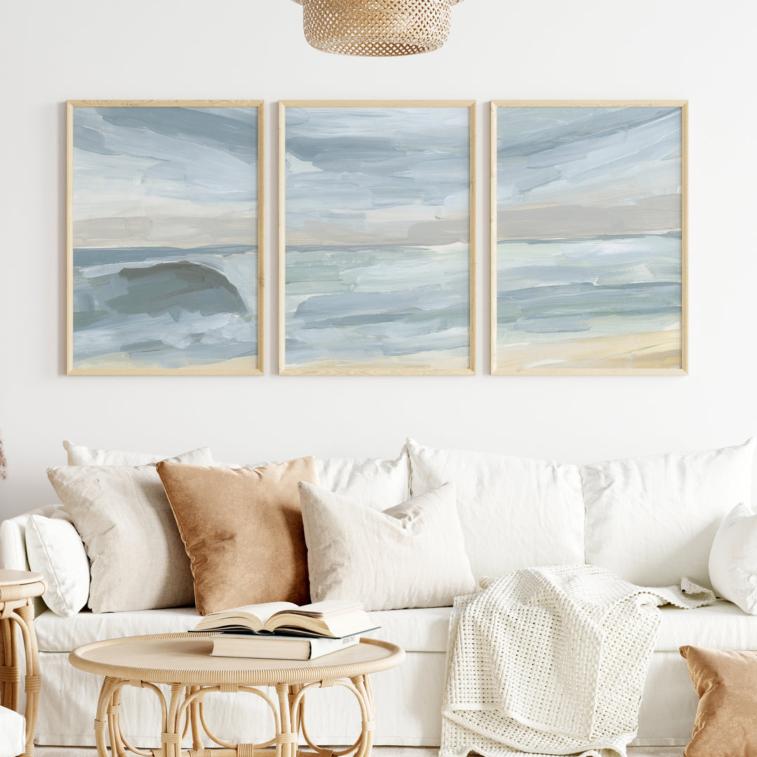 Barreling Wave - Set of 3  - Art Prints or Canvases - Jetty Home