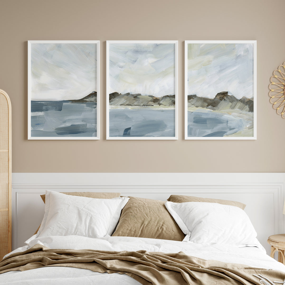 Shoreline Cove - Set of 3  - Art Prints or Canvases - Jetty Home