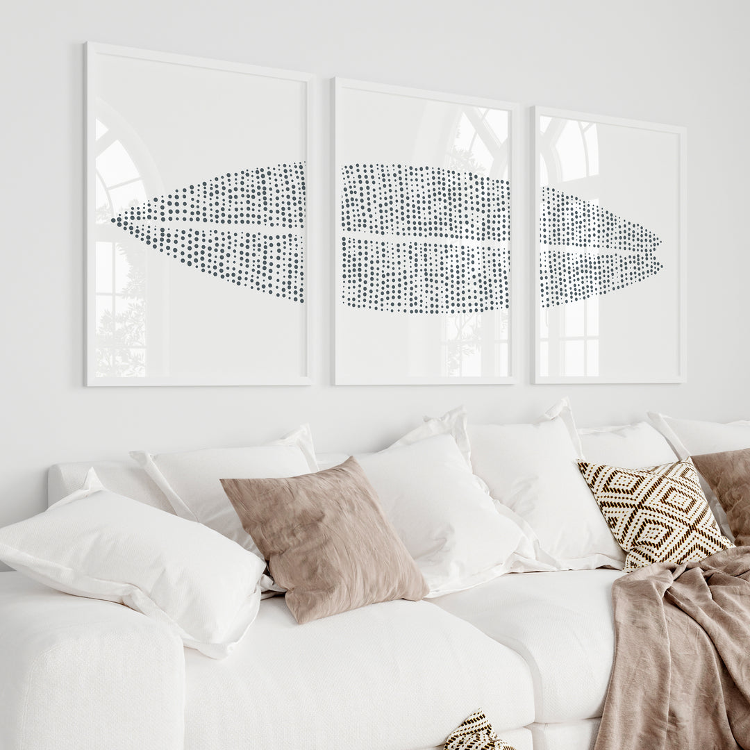 Modern Surfboard - Set of 3  - Art Prints or Canvases - Jetty Home