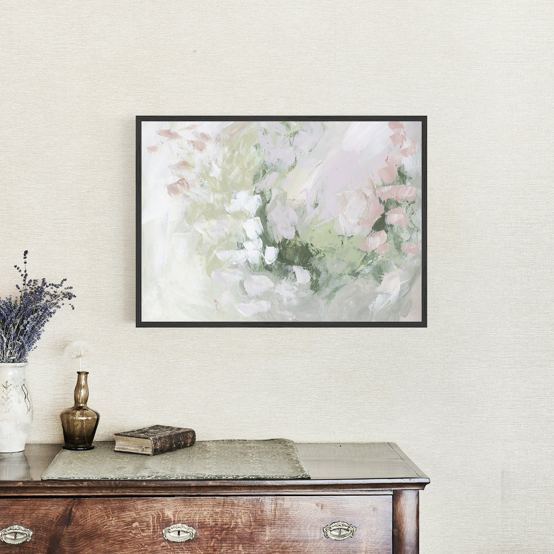 Modern Home Decor Chic Wall Artwork Abstract Painting Flower Floral Inspired Print or Canvas - Jetty Home