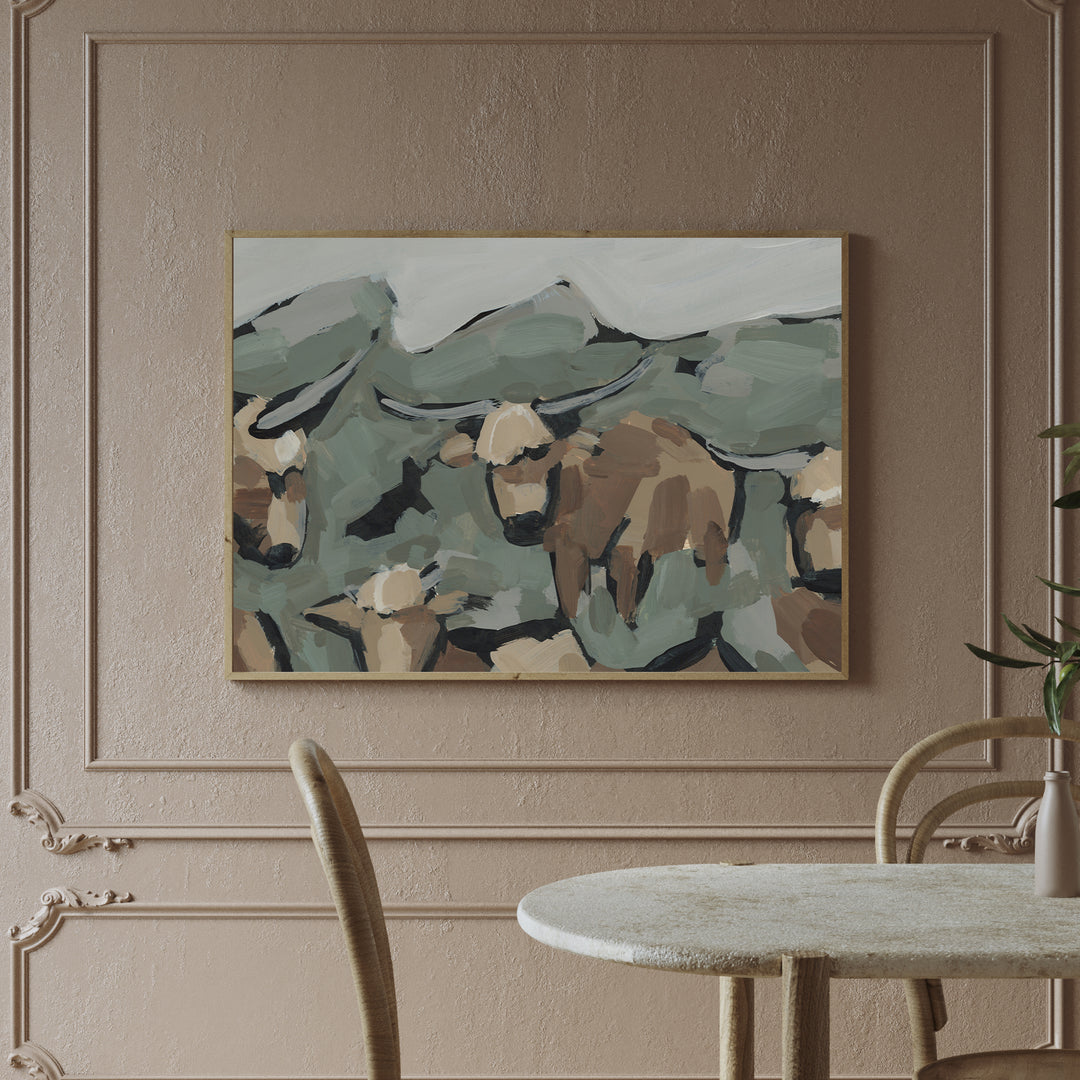 Highland Cows, No. 1  - Art Print or Canvas - Jetty Home