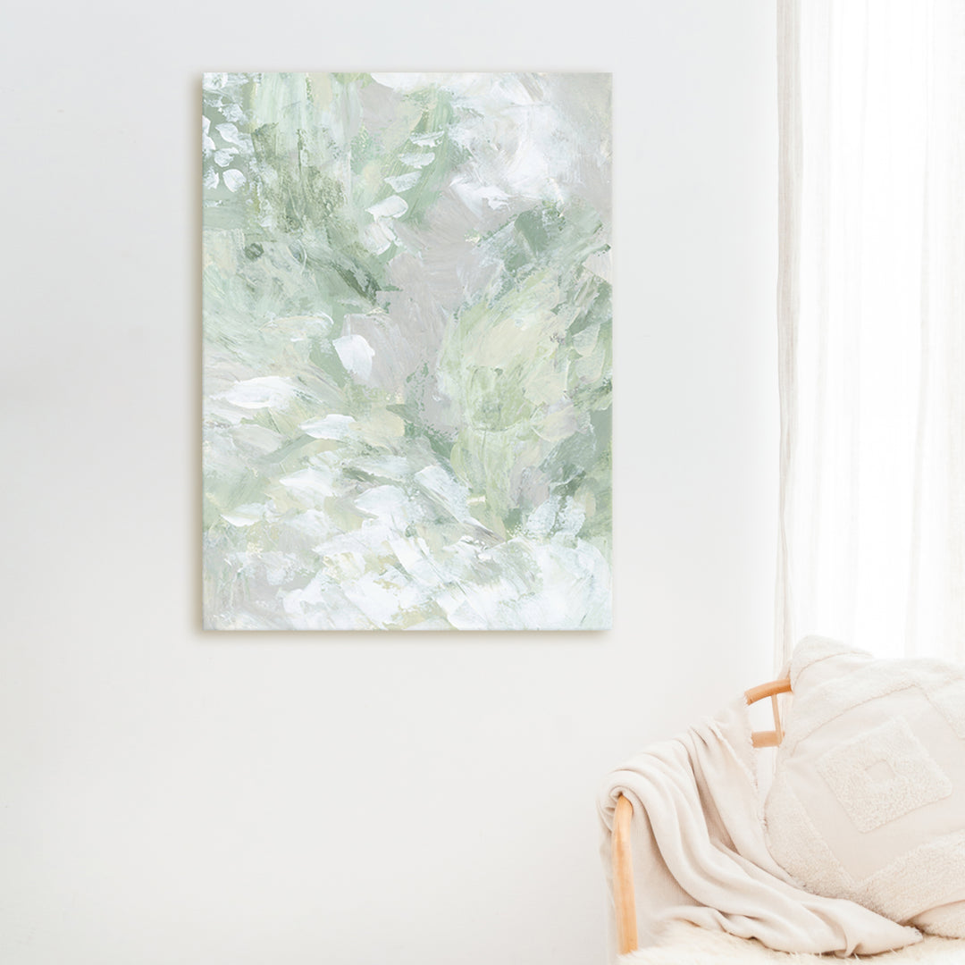 Mossy Green Art Modern Abstract Painting Contemporary Chic Apartment Decor Nursery Art Print or Canvas - Jetty Home