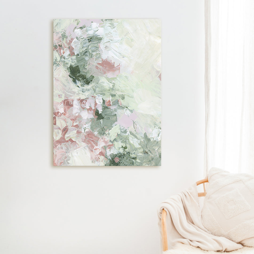 Rose Abstract Art Modern Floral Decor Farmhouse Wall Art Print or Canvas - Jetty Home