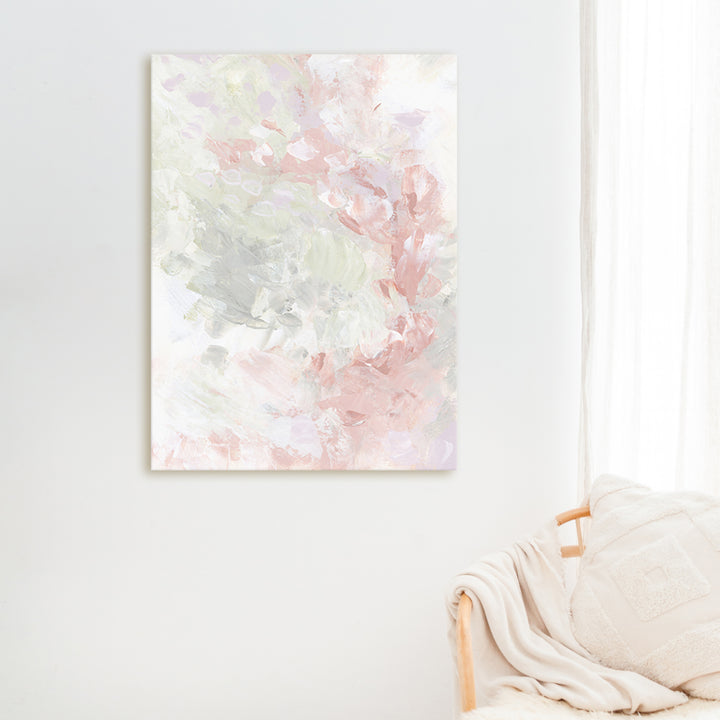 Abstract Art Pink Painting Modern Nursery Girls Room Decor Contemporary Wall Art Print or Canvas - Jetty Home
