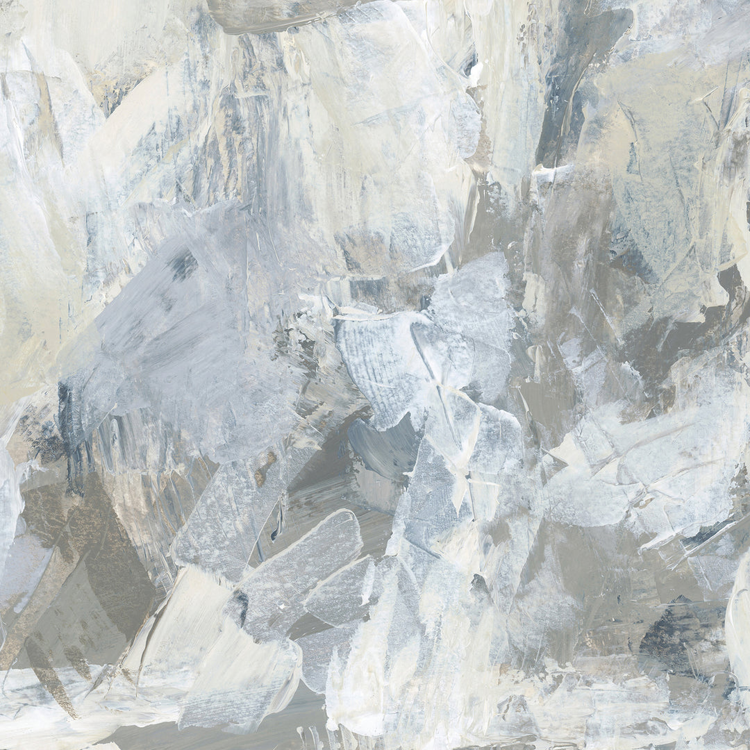 Abstract Winter Snowscape Beige, White and Gray Wall Art Print or Canvas - Jetty Home