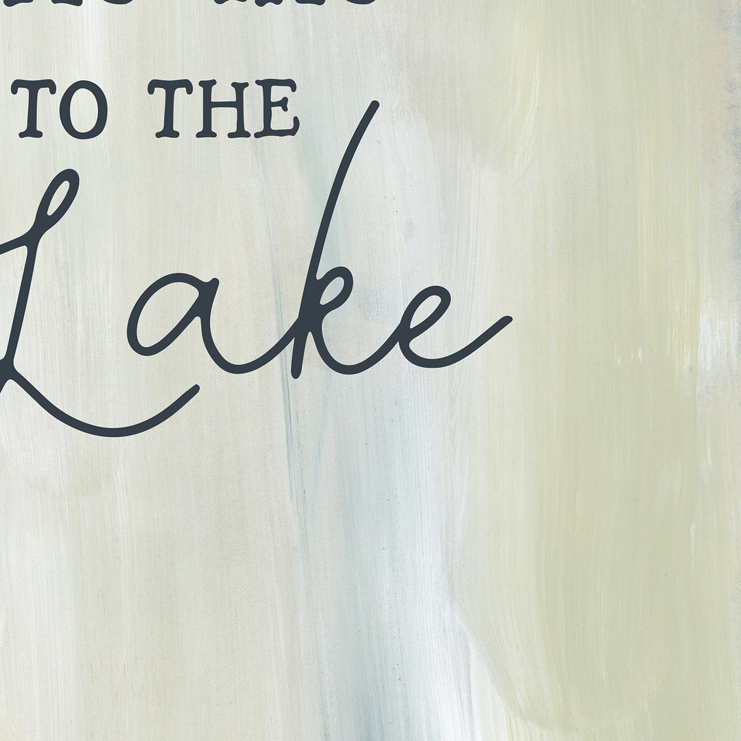 Take Me to the Lake Neutral Modern Wall Art Print or Canvas - Jetty Home