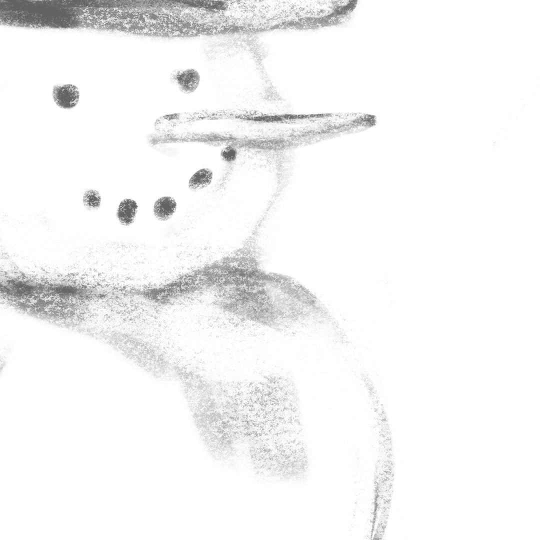 Snowman Illustration Wall Art Print or Canvas - Jetty Home