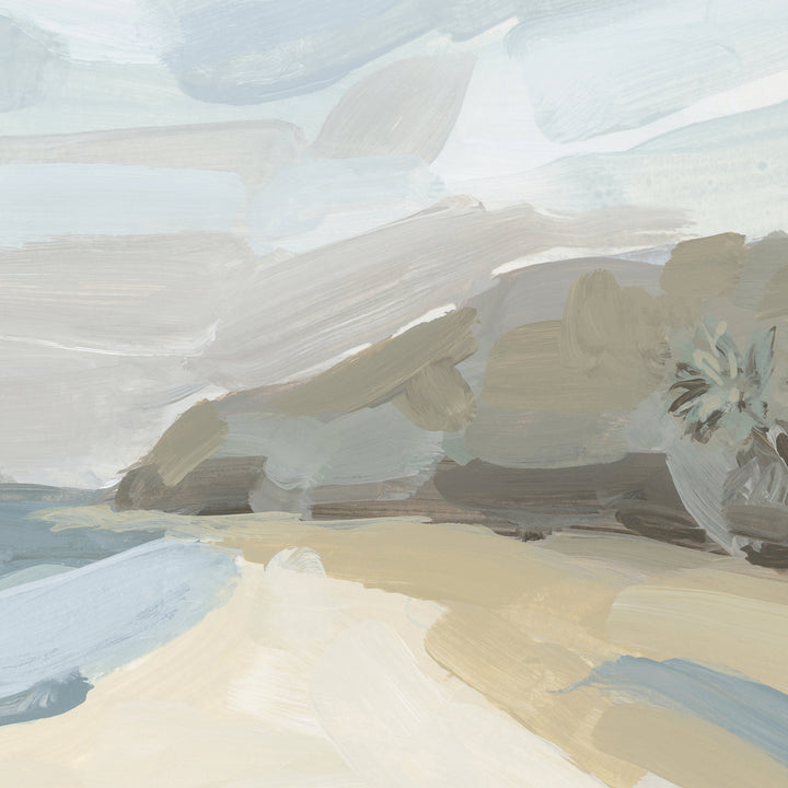 "Down the Beach" Coastal Painting - Art Print or Canvas - Jetty Home