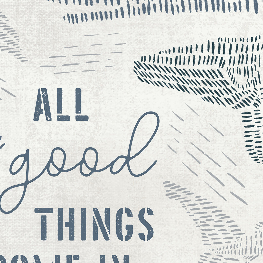 All Good Things Come in Waves Modern Nautical Whale Wall Art Print or Canvas - Jetty Home